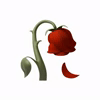 Dead Rose Emoji